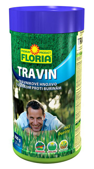 TRAVIN Trávnikové hnojivo s účinkom proti burinám 3v1